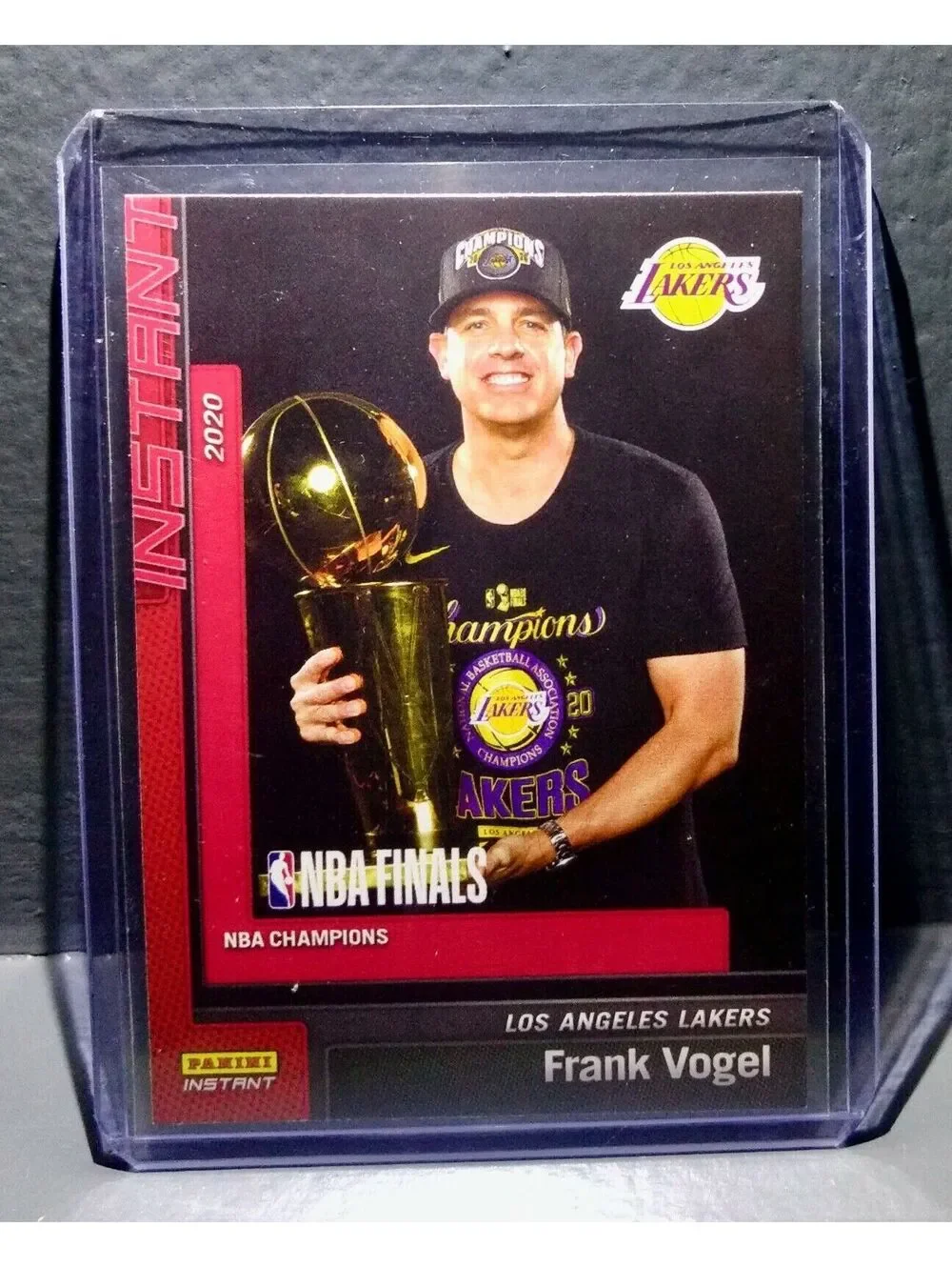 Frank Vogel 2020 Panini NBA LA Lakers Champions #20 Basketball Card